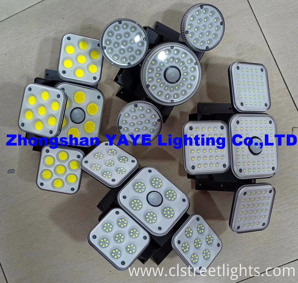 China Solar Manufacturer 2000/1000/800/600/500W/400/300/200/100W LED Sensor IP66 Street Outdoor All in One Camera ABS COB Wall Flood Garden Road Battery Light